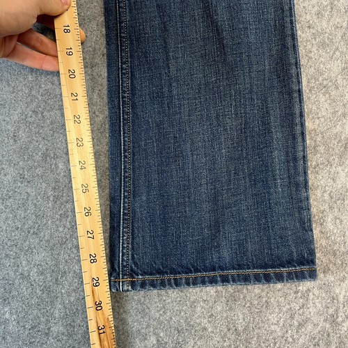 Diesel Zatiny Jeans Herren 32 30 Bootcut Distressed Dark Wash Blau 0882W Schnurrhaare - Bild 5 von 12