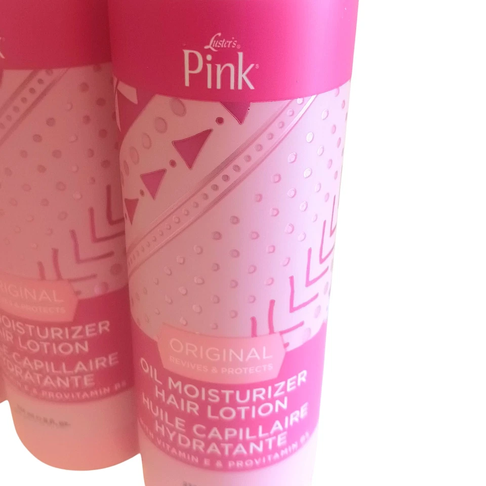 3 Pack Luster's Pink Oil Moisturizer Hair Lotion Original w/ Vitamin E 8oz Each  - Image 4 of 4