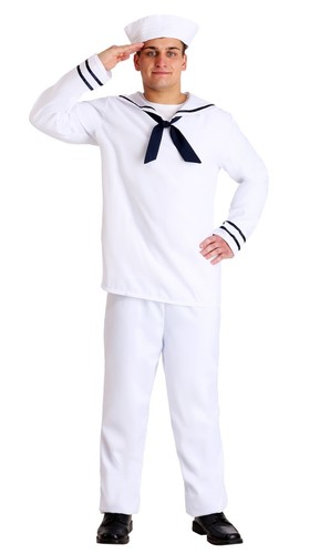 LOT OF 2 - HALLOWEEN COSTUMES - ROSIE & SAILOR - COUPLES COSTUME ITEM#546 - Picture 2 of 6
