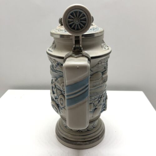 Vintage Bierstein Rennwagen Keramik Zinn weiß grau silber 1989 #89685 Avon - Bild 5 von 12