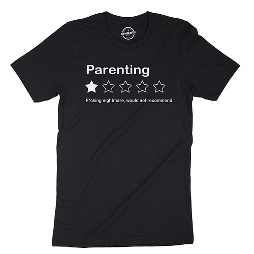 Parenting 5 Sterne F*cking Nightmare Would Not Recommend Design Grafik T-Shirt