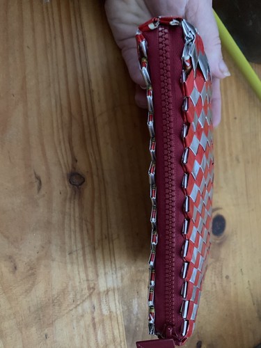 Handmade Chocolate Wrapper Zipping Pouch/Pencil Case/Makeup-Recycled Materials - Picture 3 of 8