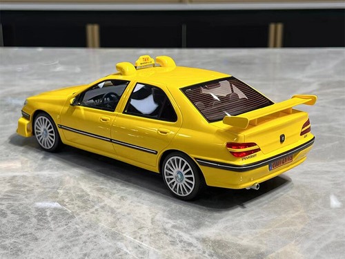 VEHICLE Art 1:18 Peugeot 406 TAXI 2001 ZY 13 Diecast Model Car Gifts White - Picture 4 of 21