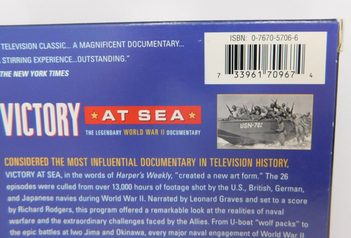 Victory At Sea 50th Anniversary Collector's Edition 4 DVD Set History Channel - Picture 4 of 10