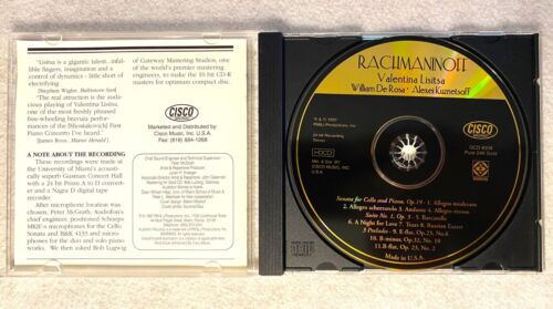 Rachmaninow 24K GOLD HDCD Audiofon De Rosa Lisitsa Kuznetsoff - Bild 3 von 4