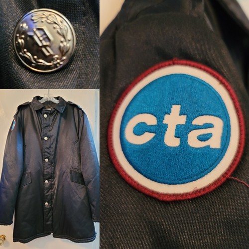 CTA Chicago Transit Authority U-Bahn Zug Schaffner Jacke XL, Beanie & Schal