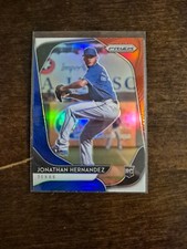 2020 Panini Prizm Jonathan Hernandez RC Texas Rangers Red White Blue Prizm