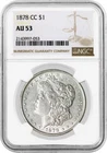 1878 CC Carson City $1 Morgan Silver Dollar VAM 22 Die Chips NGC AU53 Coin #053