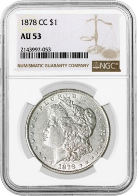 1891-CC $1 NGC AU53 モルガン銀貨 カーソンシティ アメリカ United