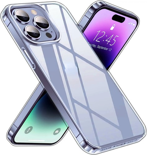 For iPhone 15 Pro Max 14 13 12 11 Plus Transparent Phone Case+ Screen Glass - Photo 3 sur 25