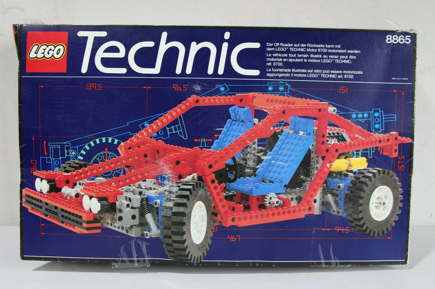 LEGO 8865 Technic Test auto (t519-r57) LEGO 8865 Technic Test auto (t519-r57) servizio premuroso