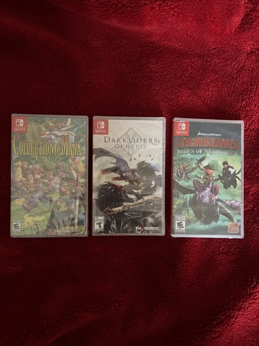 Lot Of Rare Nintendo Switch Games Collection of Mana Darksiders Genesis Dragons
