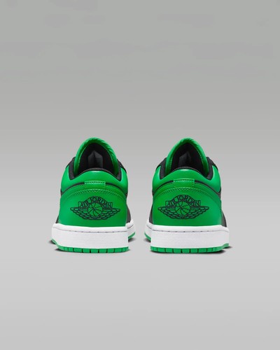 New Nike Air Jordan 1 Low Shoes - Lucky Green (553558-065) - Picture 5 of 7