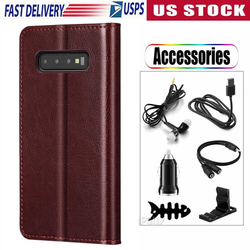 For Samsung Galaxy S10e S10 Plus Phone Case Cover Card Wallet Flip Leather Stand - Picture 31 of 31