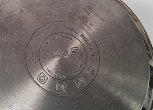 Olla a presión FAGOR 3L INOX 18-10 PlakSteel Olla Gas Eléctrica Vitroinducción - Imagen 6 de 8