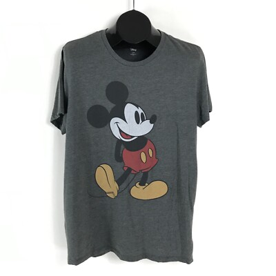 Old Navy Disney Mickey Mouse T-Shirt Men's Large Gray Graphic