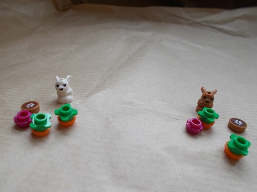 LEGO BABY RABBIT CARROT TOPS EASTER BUNNY TREAT ANIMALS NEW CITY FRIENDS. PICK 1 - Picture 1 of 8