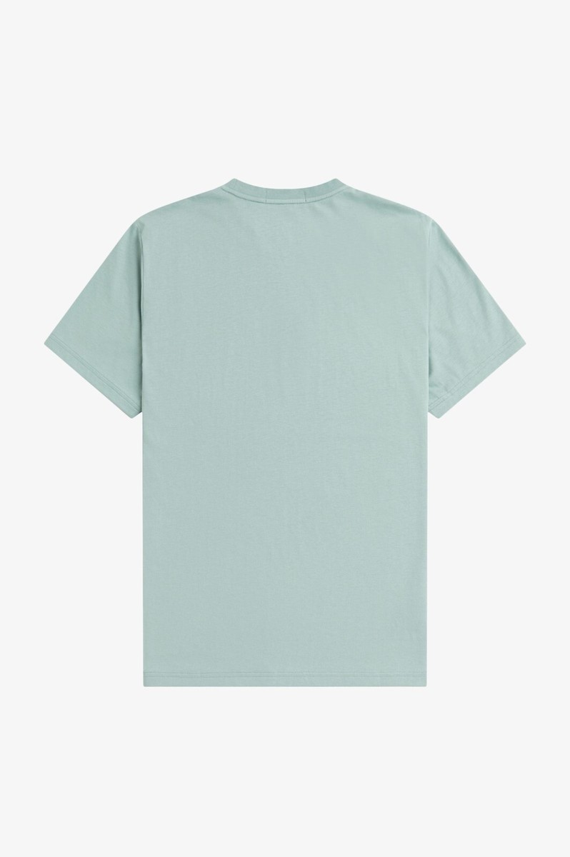 Tシャツ・カットソー FRED PERRY Cotton t-shirt logo embroidery SILVER BLUE Embroidered T-Shirt - Navy | Men's T-Shirts | Designer T