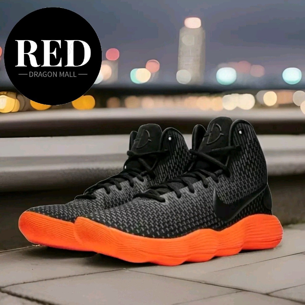 シューズ(男性用) nike hyperdunk 2017 orange 29cm Nike Hyperdunk 2017 Black Orange Basketball Shoes 897631-007