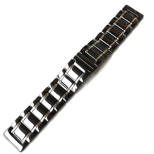Correa de reloj de cerámica pulida de 14-24 mm correa de acero inoxidable premium de liberación rápida - Imagen 10 de 25