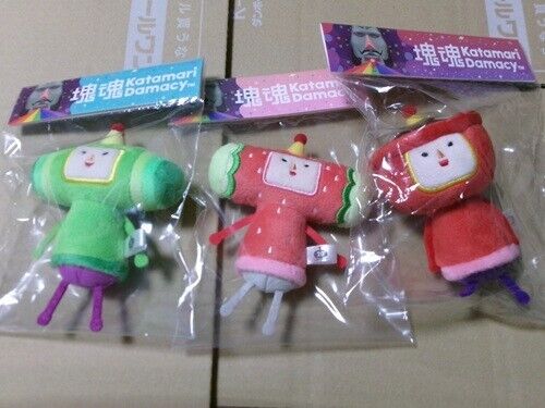 Katamari Damacy Plüsch Maskottchen Schlüsselanhänger Prinz Ichigo-chan Miso 3er Set - Bild 1 von 11