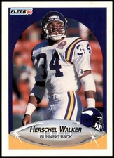 Herschel Walker #107 1990 Fleer