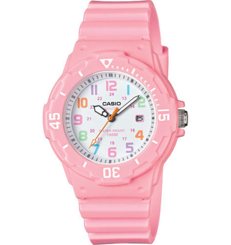 Casio LRW200H-4B2V, Women's Analog Pink Resin Band, 100 Meter WR, Date - Picture 1 of 2