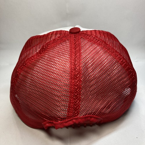 Vintage UAW Local 737 Bass Fishing Rodeo 1984 Red White Trucker Union Hat Cap - Picture 3 of 9