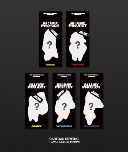 K-POP ALLDAY PROJECT Debüt Single Album CARTOON Ver. QR P.Card + CARTOON Schlüsselanhänger - Bild 3 von 13