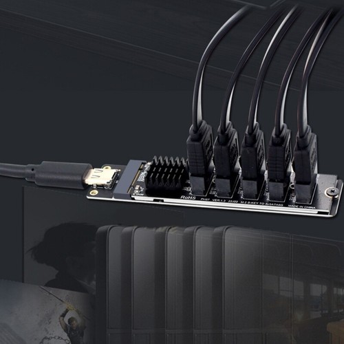 Highly Speed M.2 to 5 Port SATA3.0 Adapter Card 6Gbps Data Expansion Card - 第 6/8 張圖片
