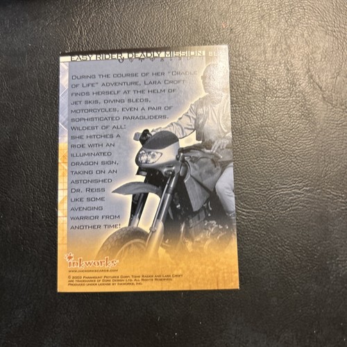 Jb8c Lara Croft Tomb Raider Cradle Of Life Box Loader Bl2 Easy Rider Deadly - Picture 2 of 2