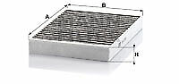 MANN-FILTER CUK 2722-2 Filter, interior air for MERCEDES-BENZ