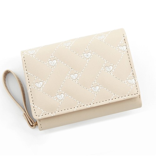 Cartera pequeña de cuero para mujeres Portatarjetas de crédito con asas Bolsillo para monedas Cartera con cremallera - Imagen 24 de 35