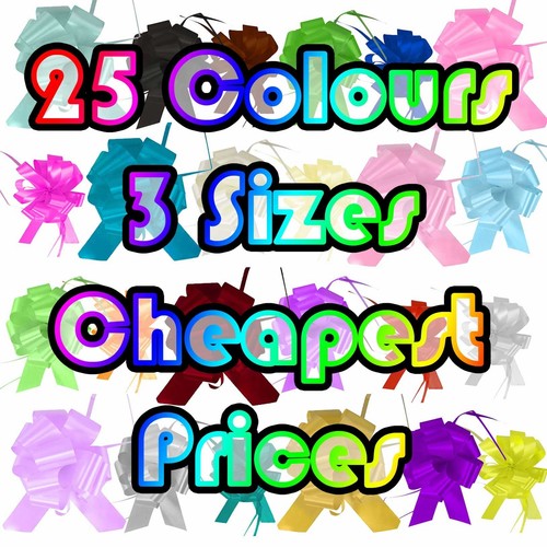 PP Pull Bows - Choose Quantity - 18mm, 30mm or 50mm Size - x5 x10 x20 - Picture 1 of 27
