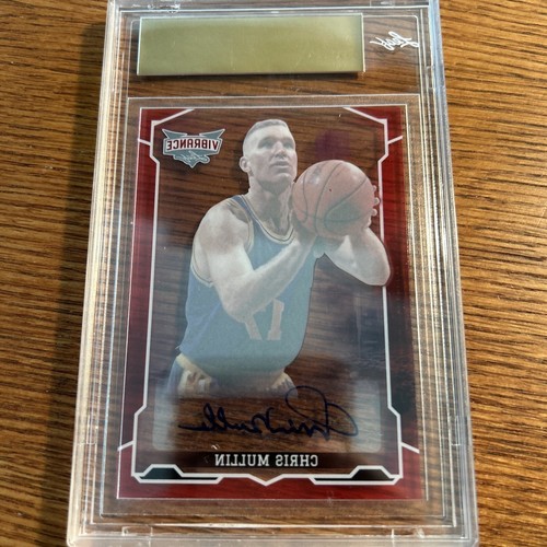 Chris Mullin 2022 Leaf Vibrance Red Autograph 1/1 Proof Dream Team HOF Auto - Picture 4 of 4