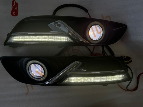 3 Colors Daytime Running Light DRL+COB Angel Eye Kits o FOR Nissan SENTRA 13-15 - Picture 6 of 14
