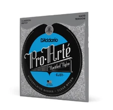 D'Addario Pro-Arté EJ-31 Hard Tension Rectified Nylon Classical Guitar Strings 