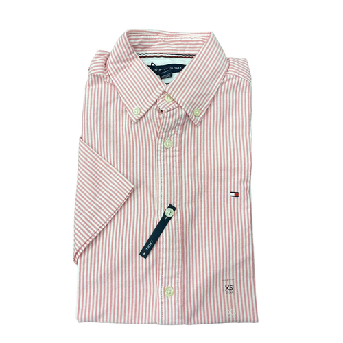 NWT Tommy Hilfiger Men's Regular Fit Stretch Cotton Oxford Short Sleeve Shirt - Picture 50 of 61