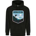 Republic of Cool Skiing Skier Ski Childrens Kids Hoodie