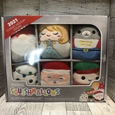 Squishmallow 2021 Classic Holiday Squad Plush Ornament Set of 6 Brand New 4"