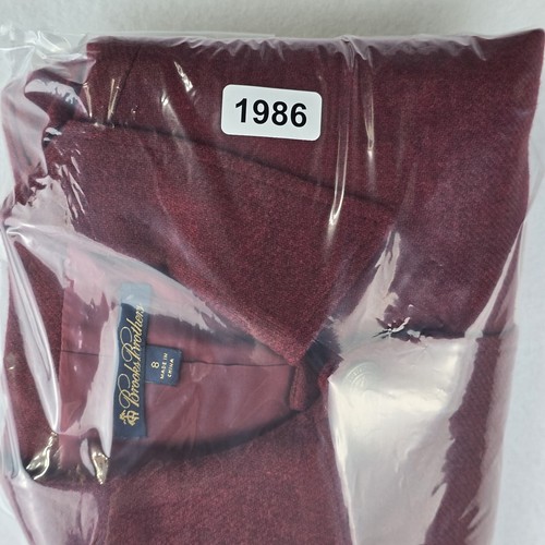 Brooks Brothers 8 Lambs Wool Riding Jacket Blazer Garnet Cranberry Office Career - Picture 24 of 24