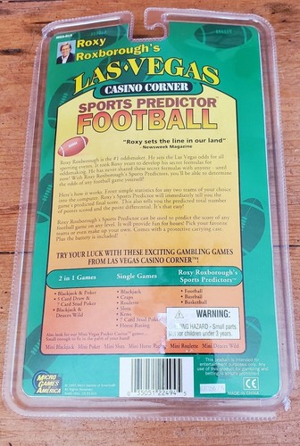 Micro Games USA Las Vegas Roxy Roxborough's Sport Predictor Football Game Casino - Picture 2 of 6