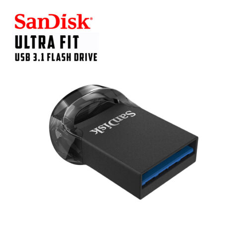 Sandisk Ultra Fit USB Stick 64GB USB 3.1 Flash Drive High Speed Pendrive Black - Picture 4 of 6