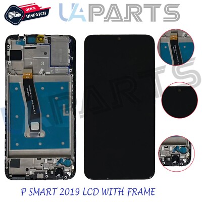 Für Huawei P SMART 2019 POT-LX1/LX3 LCD Display Touchscreen Digitizer Rahmen