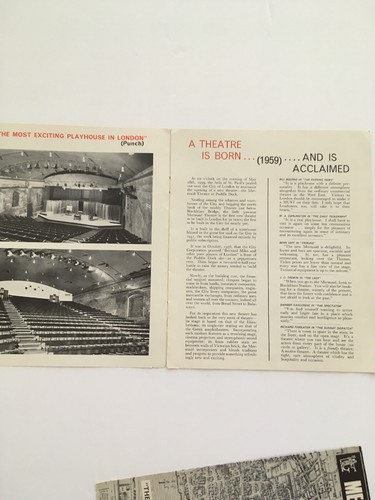 RARE MERMAID THEATRE Set Of 2 London Booklet Brochure Pictures Information UK - Picture 4 of 10