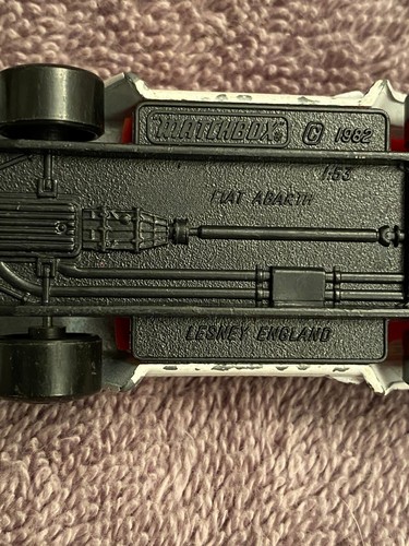 Matchbox 1982 Fiat Abarth 1:53 scale Lesney England 45 - Picture 10 of 12