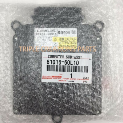 81016-60L10 Genuine Lexus Computer Sub-Assy Headlamp RH No.1 Ahs Seq Turn OEM