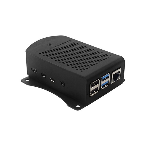 Aluminum Alloy Protective Case Housing w/ Cooling Fan For Raspberry Pi 4 Model B - Afbeelding 3 van 6