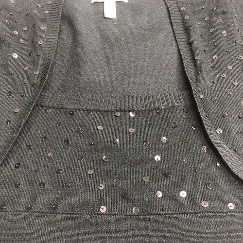 Speechless Sweater Dress Girl M Black Knit Sequins Short Sleeve Party Holiday - Picture 6 of 15