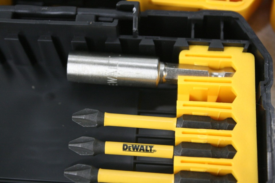 DEWALT Screwdriver Drill Bit 100 Piece Master Tool Set Black Grey And